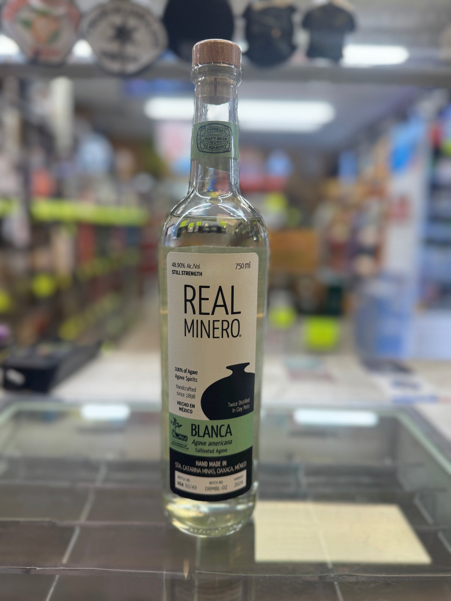 Real Minero Still Strength Small Batch Mezcal "Cypress Craft"