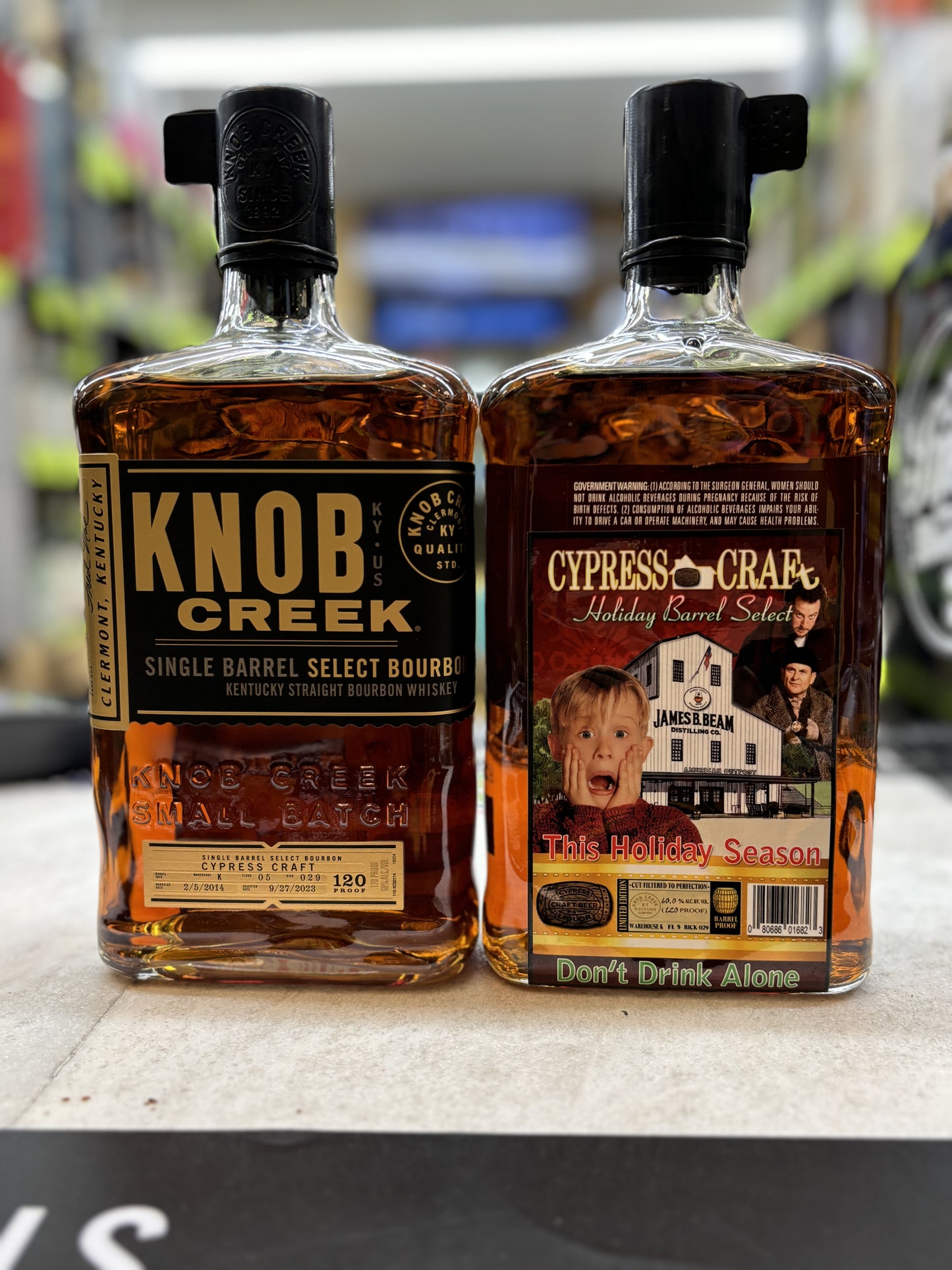 Knob Creek Single Barrel "Store Pick" 120 Proof Aged 9 years, 7 months and 22 days