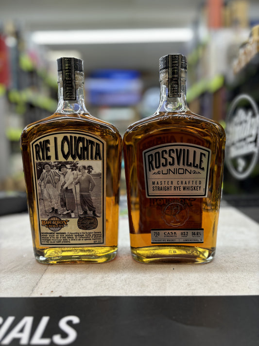 Rossville Union Master Crafted Straight Rye Whiskey "Single barrel store pick"