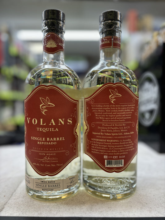 Volans Tequila Single Barrel Reposado (Heaven Hill Barrel Aged)