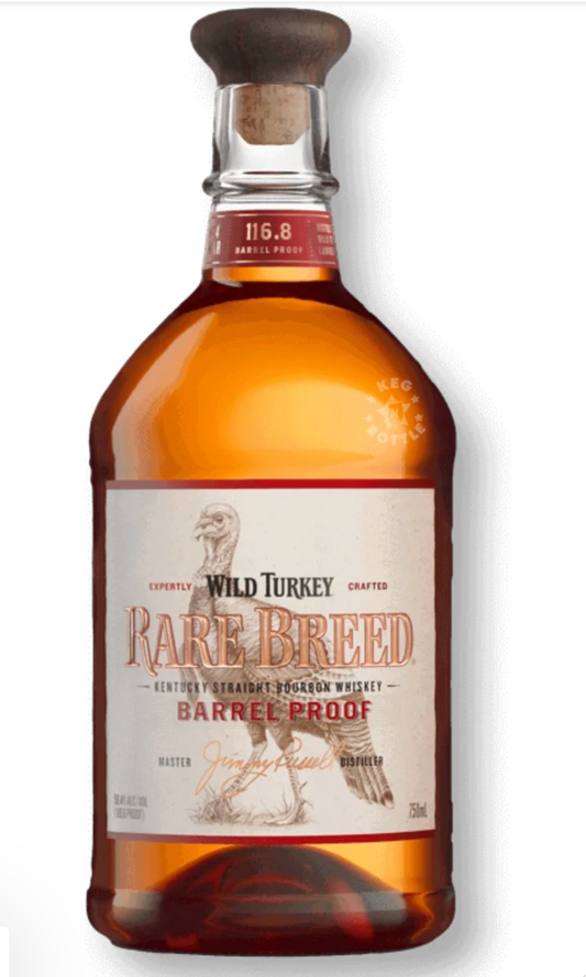 Wild Turkey Rare Breed Kentucky Straight Bourbon Whiskey Barrel Proof 750 ml