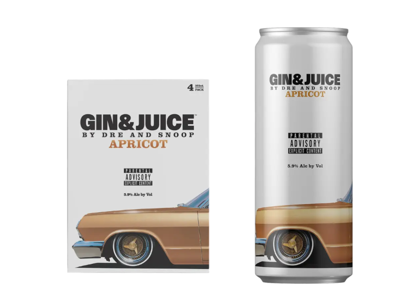 Gin & Juice Apricot 355ml 4 pk