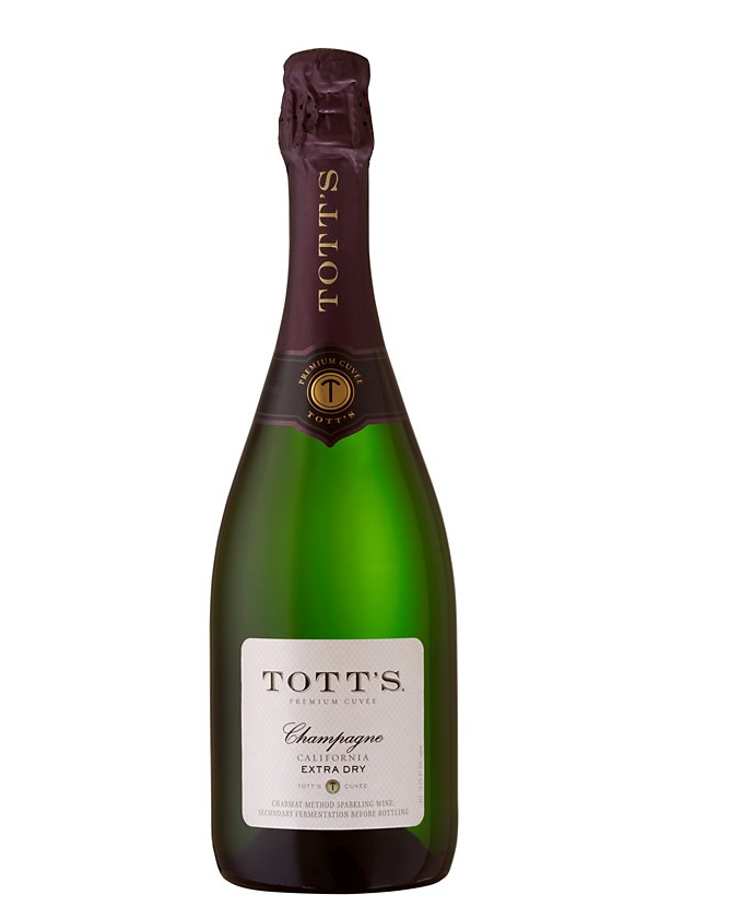 Totts Extra Dry California Champagne 750ml Bottle