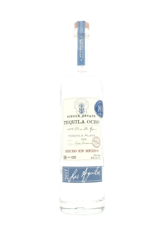 Tequila Ocho Blanco Plata Las Aguilas 750 ml